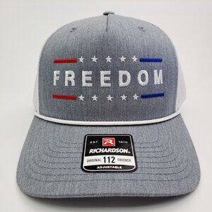 Freedom Charlie Kirk Memorial Richardson 112 Trucker Mesh Snapback Hat Cap